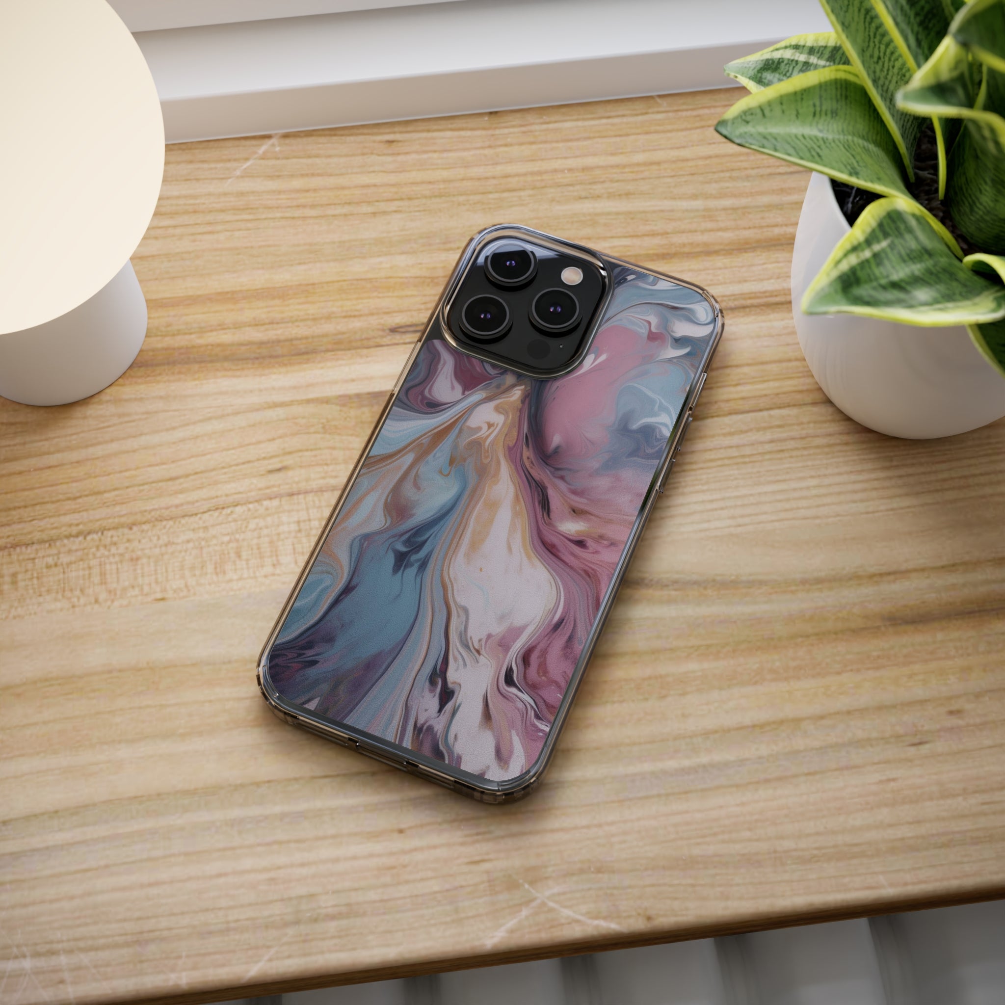 Liquid colored marble - iPhone Clear Cases - phone cases