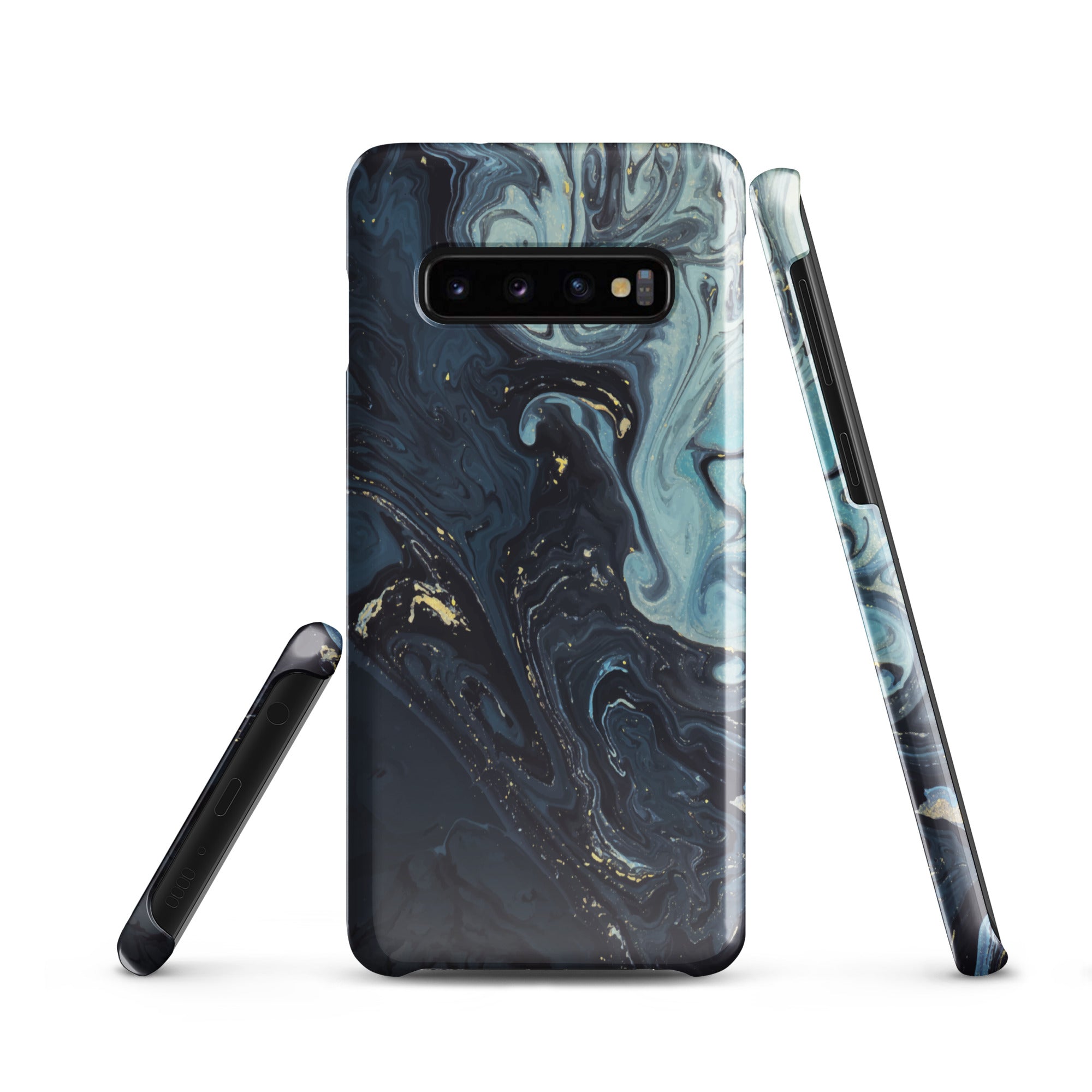 Blue Liquid - Samsung Snap case Glossy Samsung Galaxy S10 - phone cases