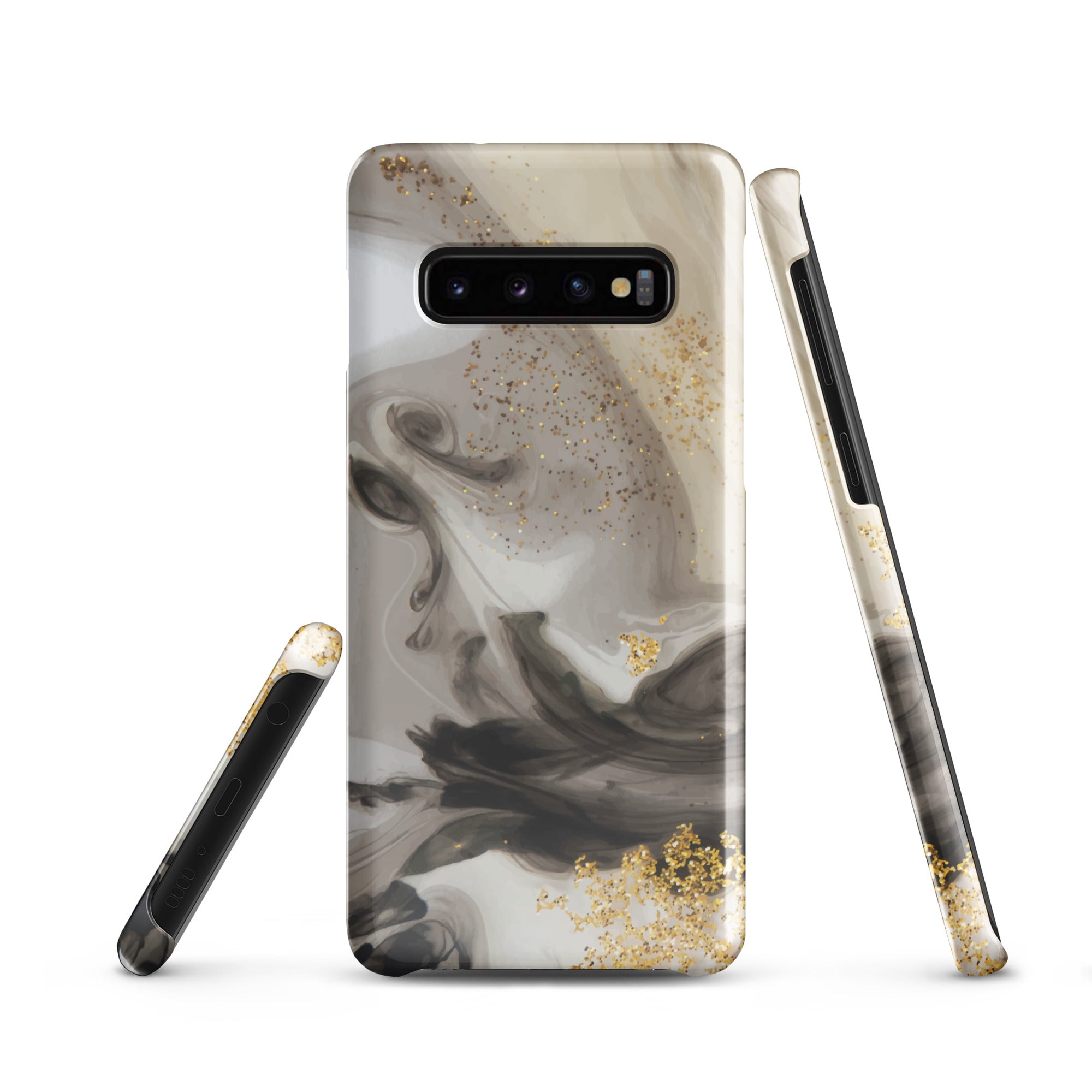 Gold Glitter - Samsung Snap case Glossy Samsung Galaxy S10 - phone cases