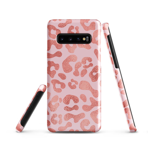 Pink Leopard - Samsung Snap case Glossy Samsung Galaxy S10 - phone cases