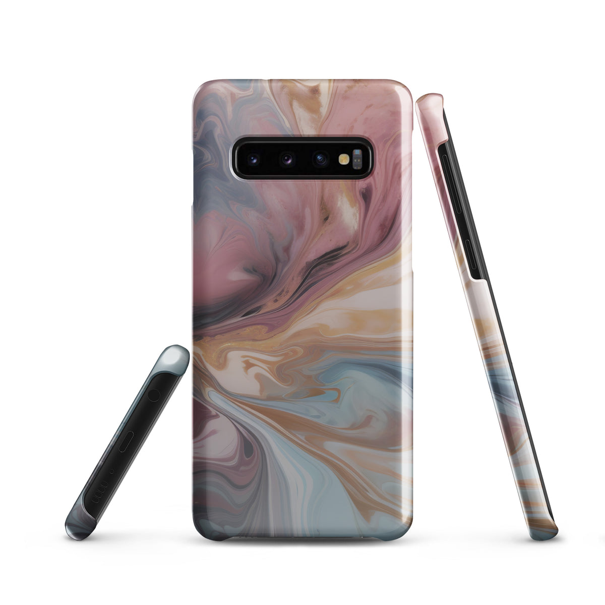 Liquid Colored Marble - Samsung Snap case Glossy Samsung Galaxy S10 - phone cases