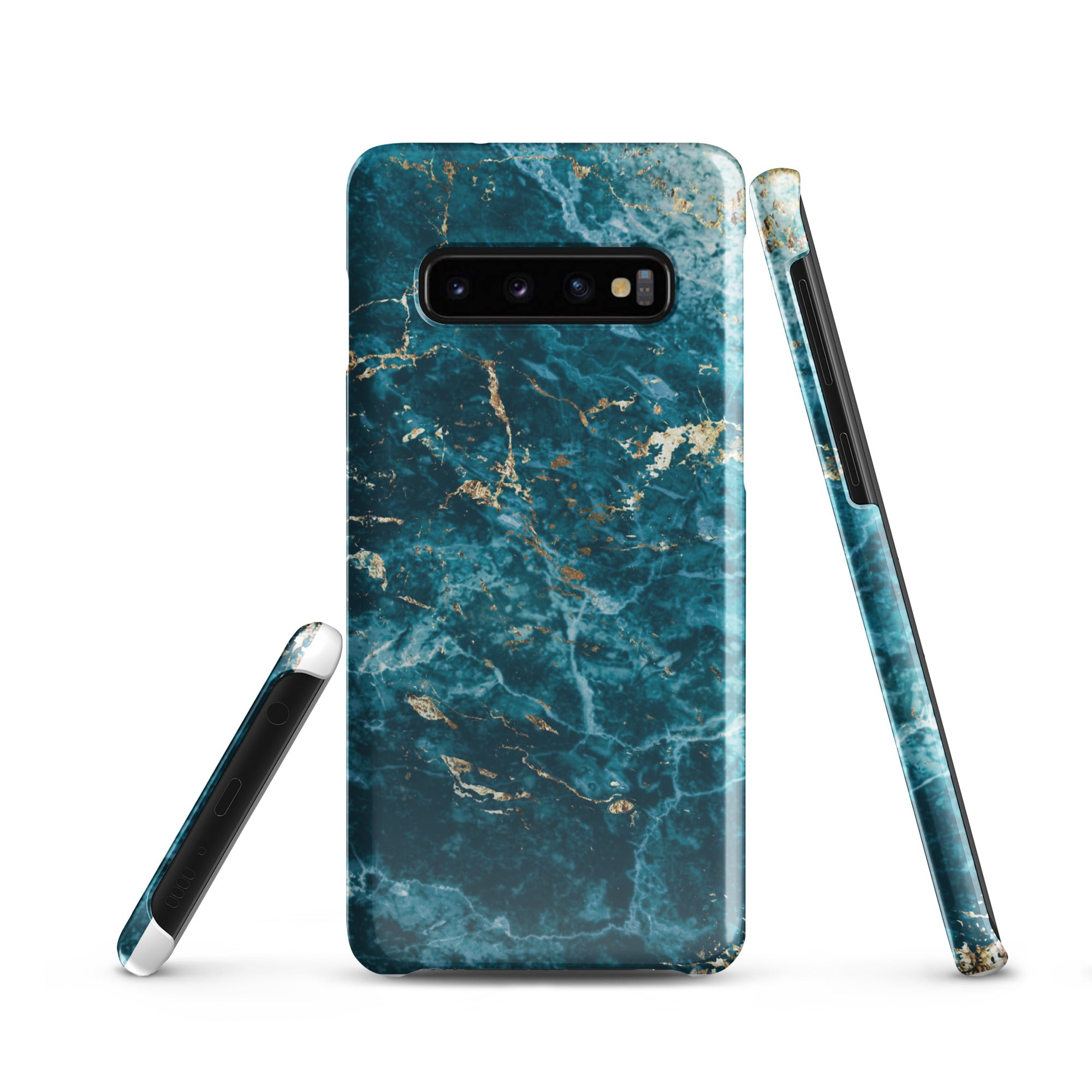 Liquid Blue marble - Samsung Snap case Glossy Samsung Galaxy S10 - phone cases