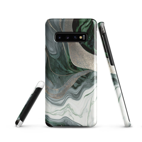 Green Marble - Samsung Snap case Glossy Samsung Galaxy S10 - phone cases