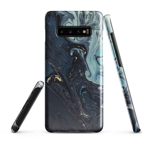 Blue Liquid - Samsung Snap case Glossy Samsung Galaxy S10 Plus - phone cases