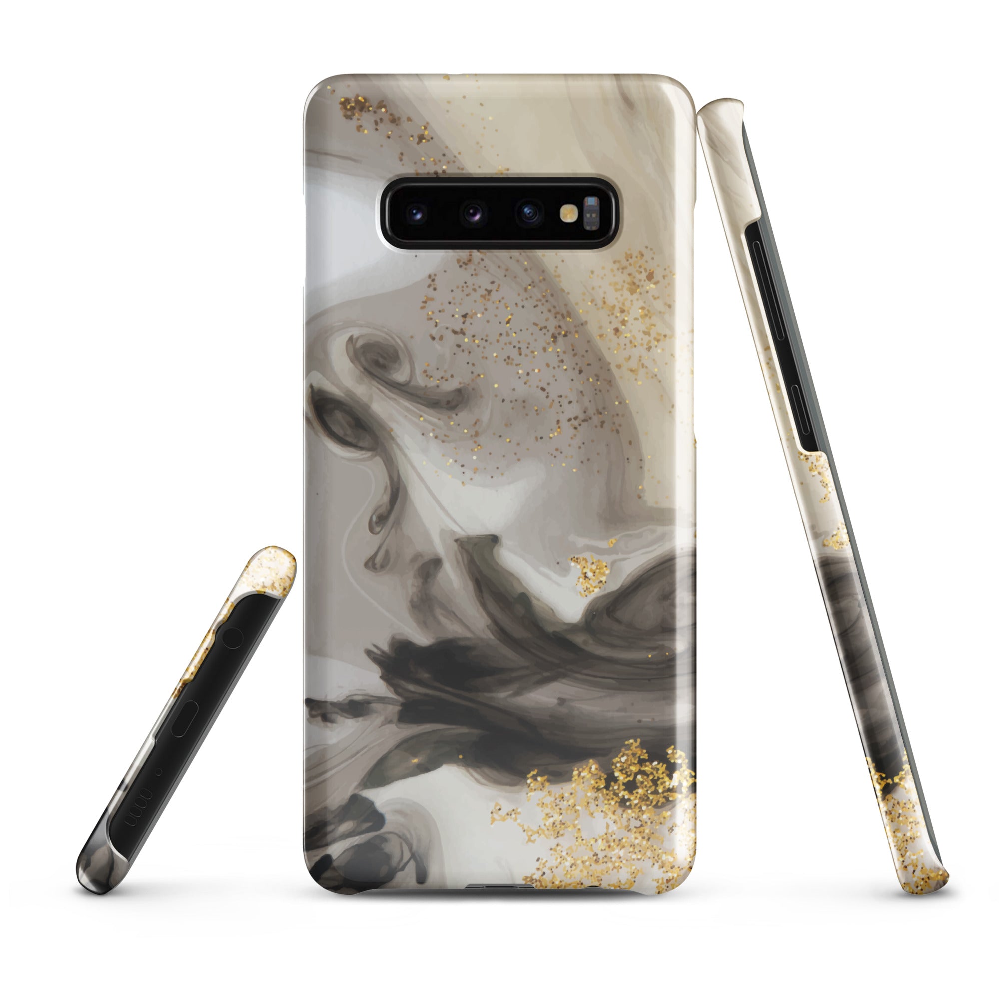 Gold Glitter - Samsung Snap case Glossy Samsung Galaxy S10 Plus - phone cases