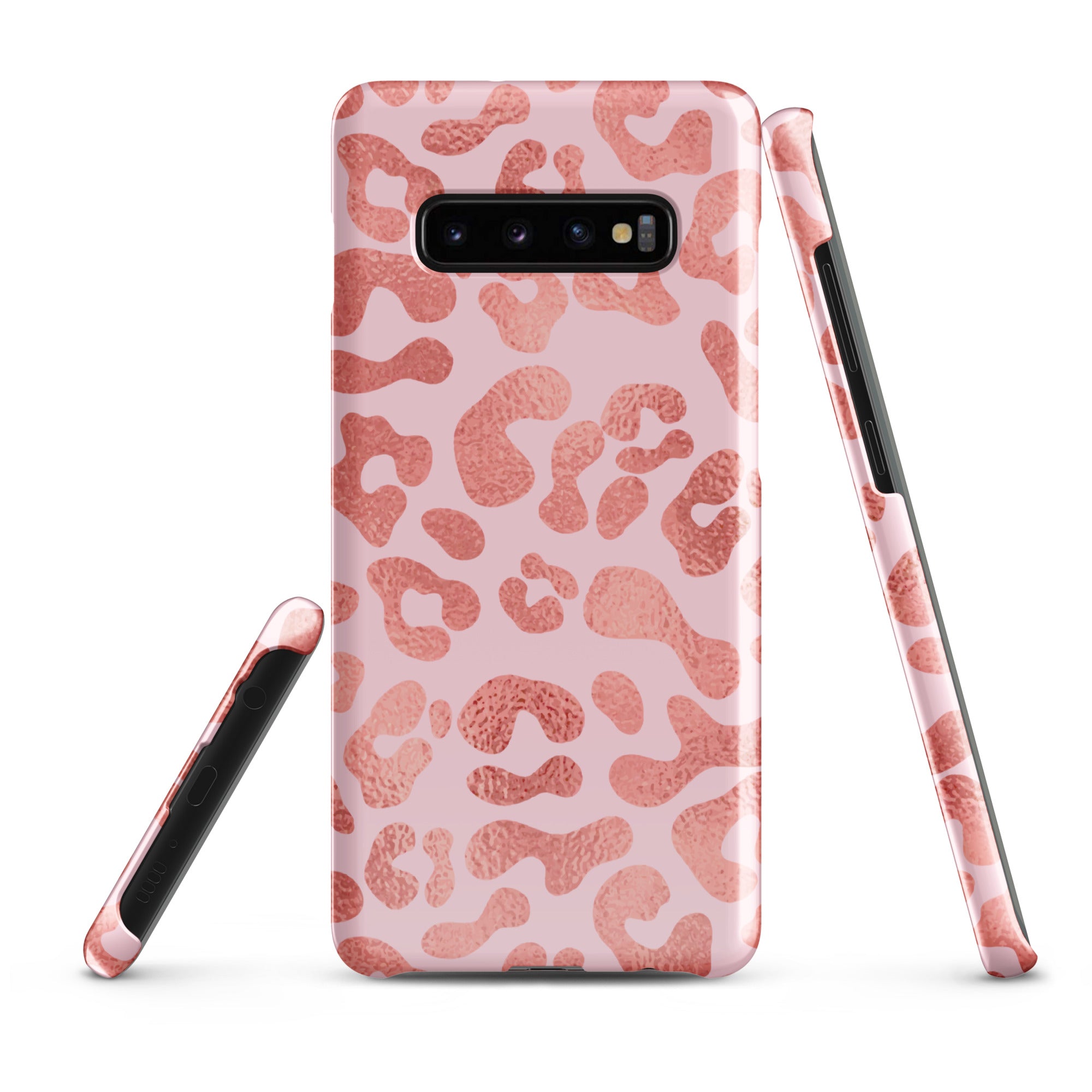 Pink Leopard - Samsung Snap case Glossy Samsung Galaxy S10 Plus - phone cases