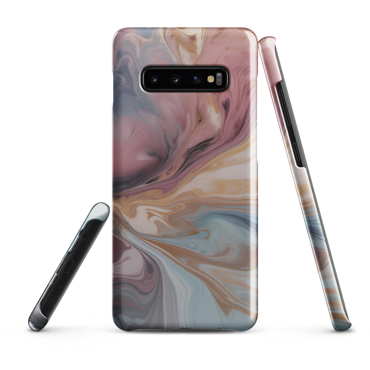 Liquid Colored Marble - Samsung Snap case Glossy Samsung Galaxy S10 Plus - phone cases