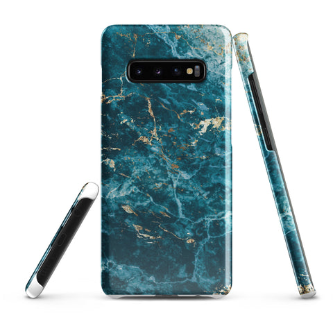 Liquid Blue marble - Samsung Snap case Glossy Samsung Galaxy S10 Plus - phone cases