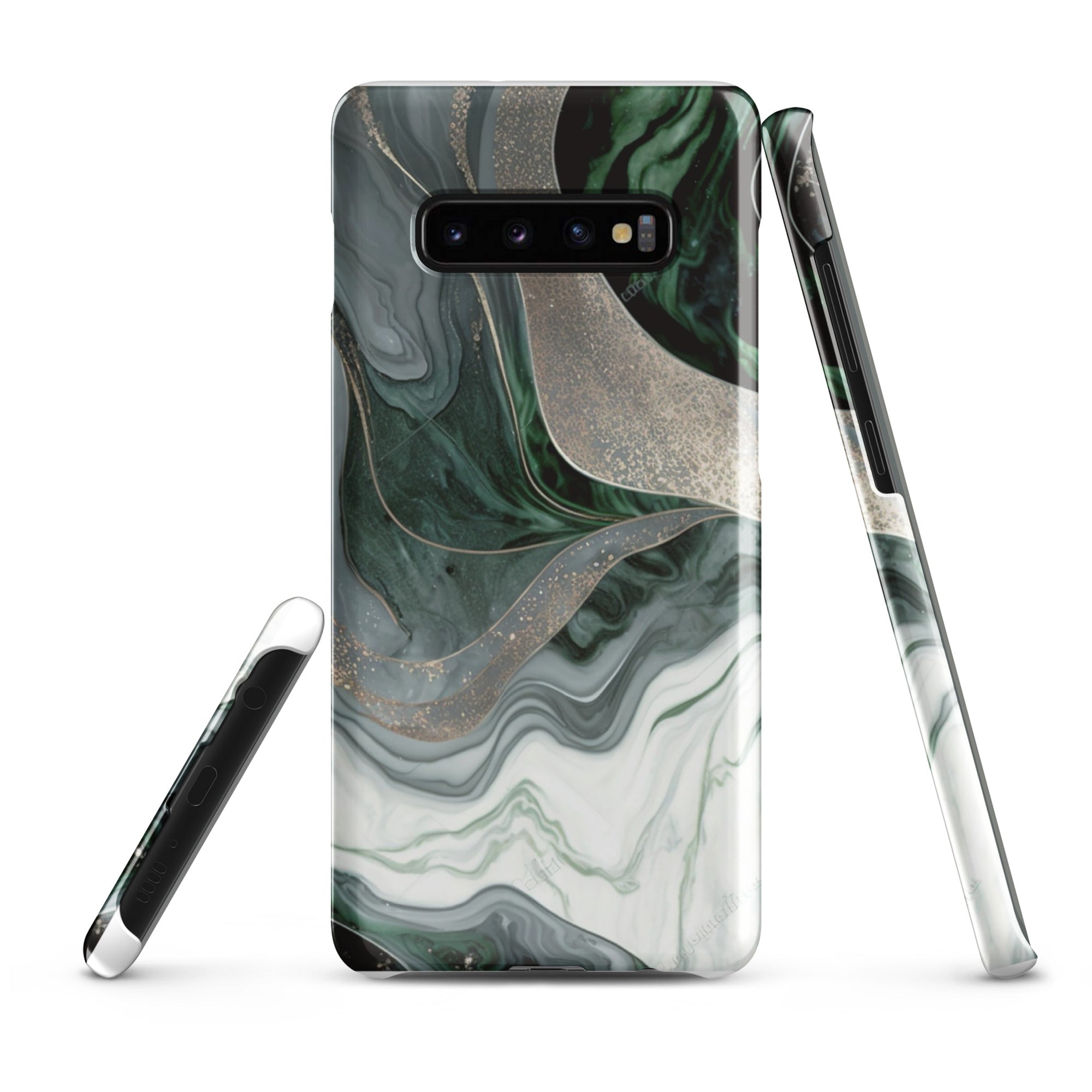 Green Marble - Samsung Snap case Glossy Samsung Galaxy S10 Plus - phone cases