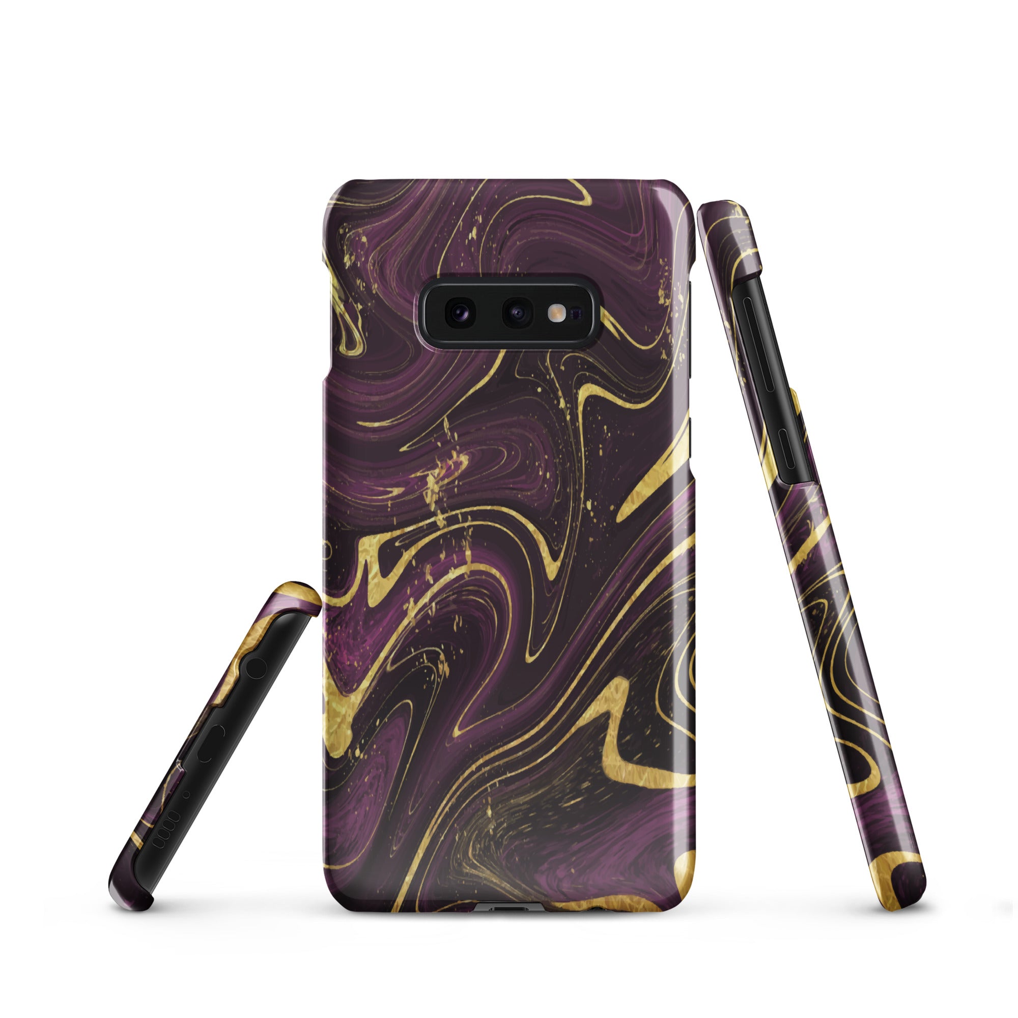 Golden Liquid Marble - Samsung Snap case Glossy Samsung Galaxy S10e - phone cases