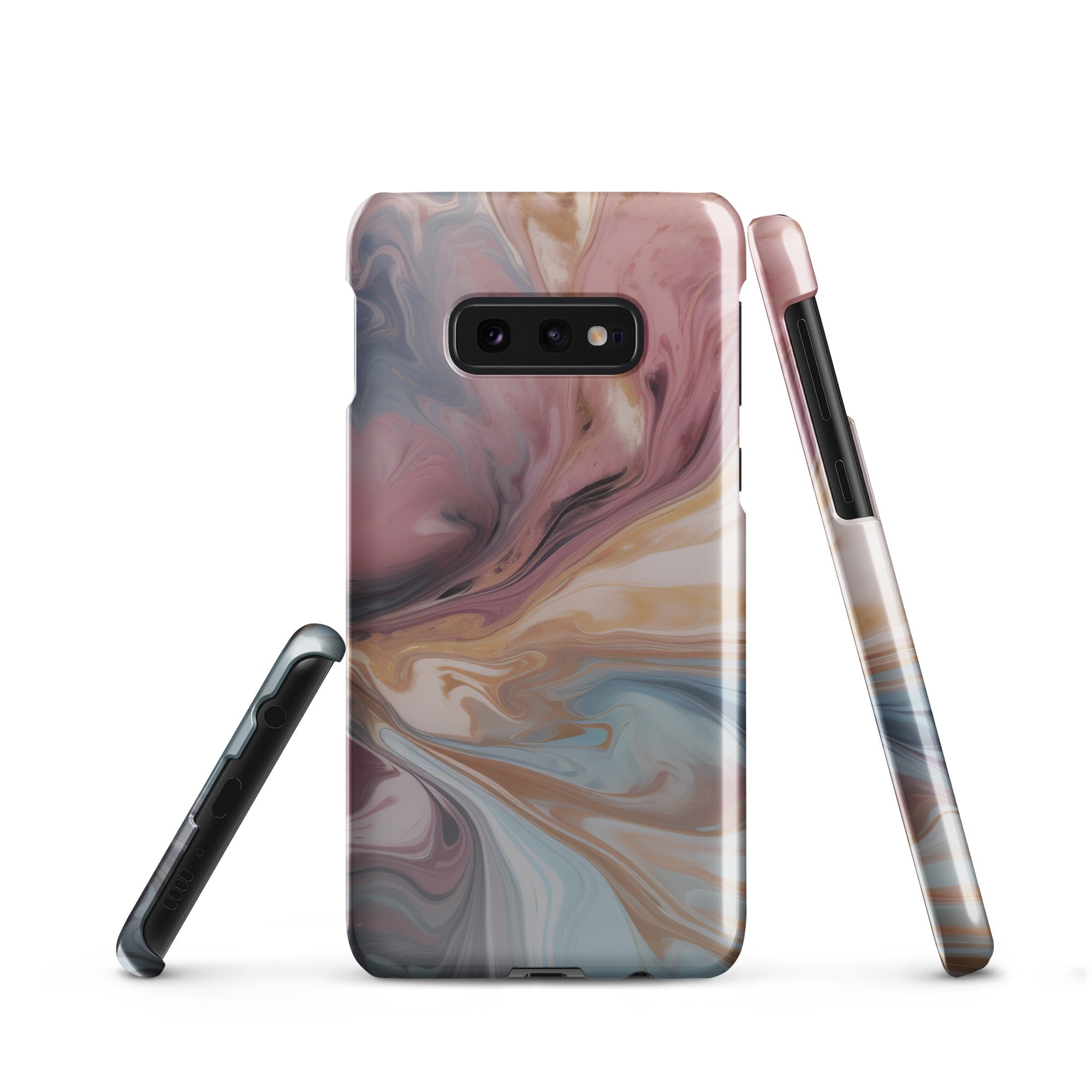 Liquid Colored Marble - Samsung Snap case Glossy Samsung Galaxy S10e - phone cases