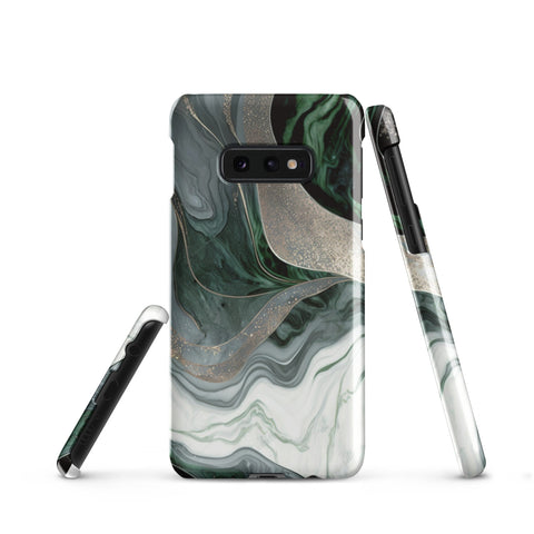 Green Marble - Samsung Snap case Glossy Samsung Galaxy S10e - phone cases