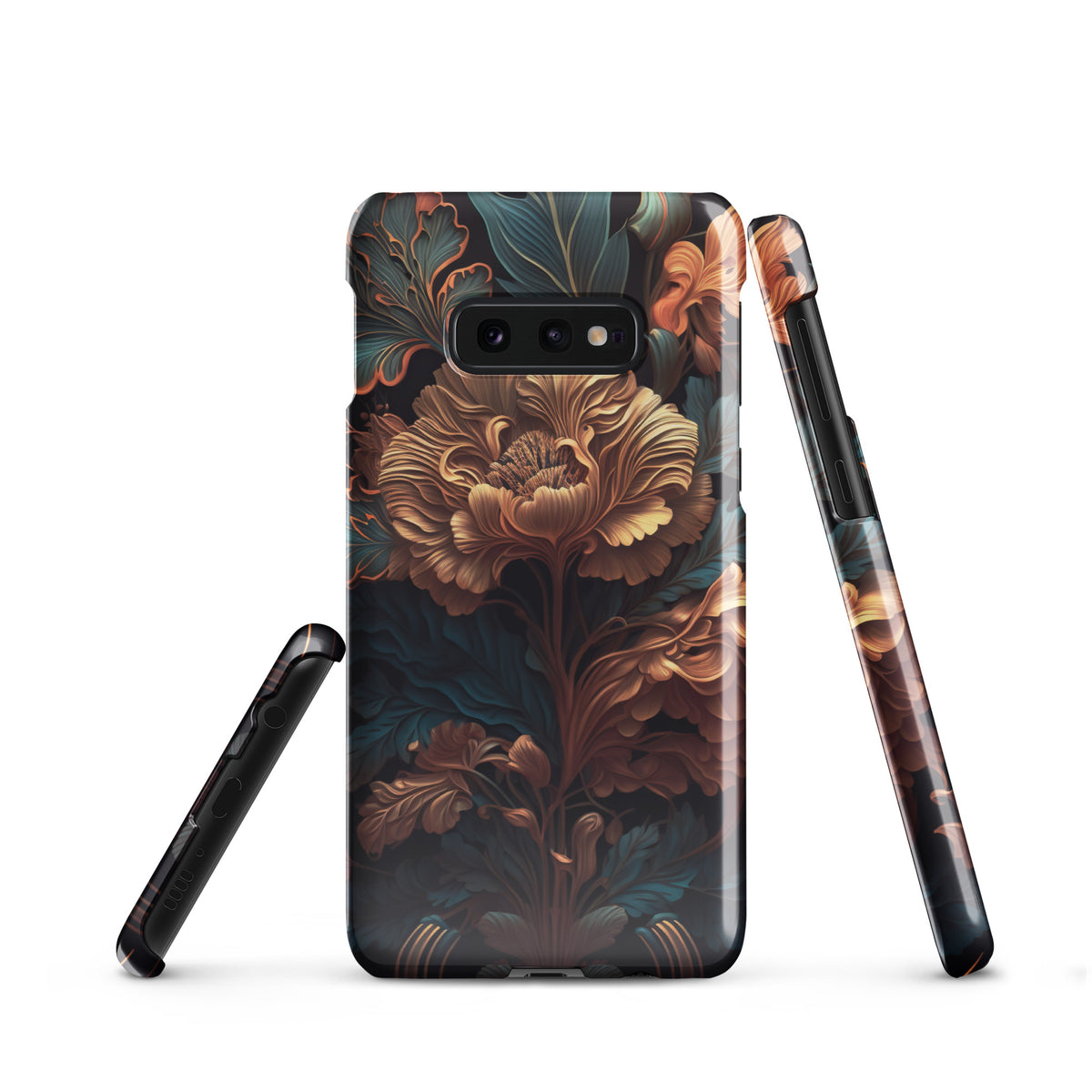 Dark floral - Samsung Snap case Glossy Samsung Galaxy S10e - phone cases