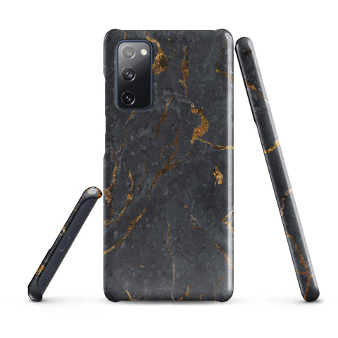 Black Golden Marble - Samsung Snap case Glossy Samsung Galaxy S20 FE - phone cases