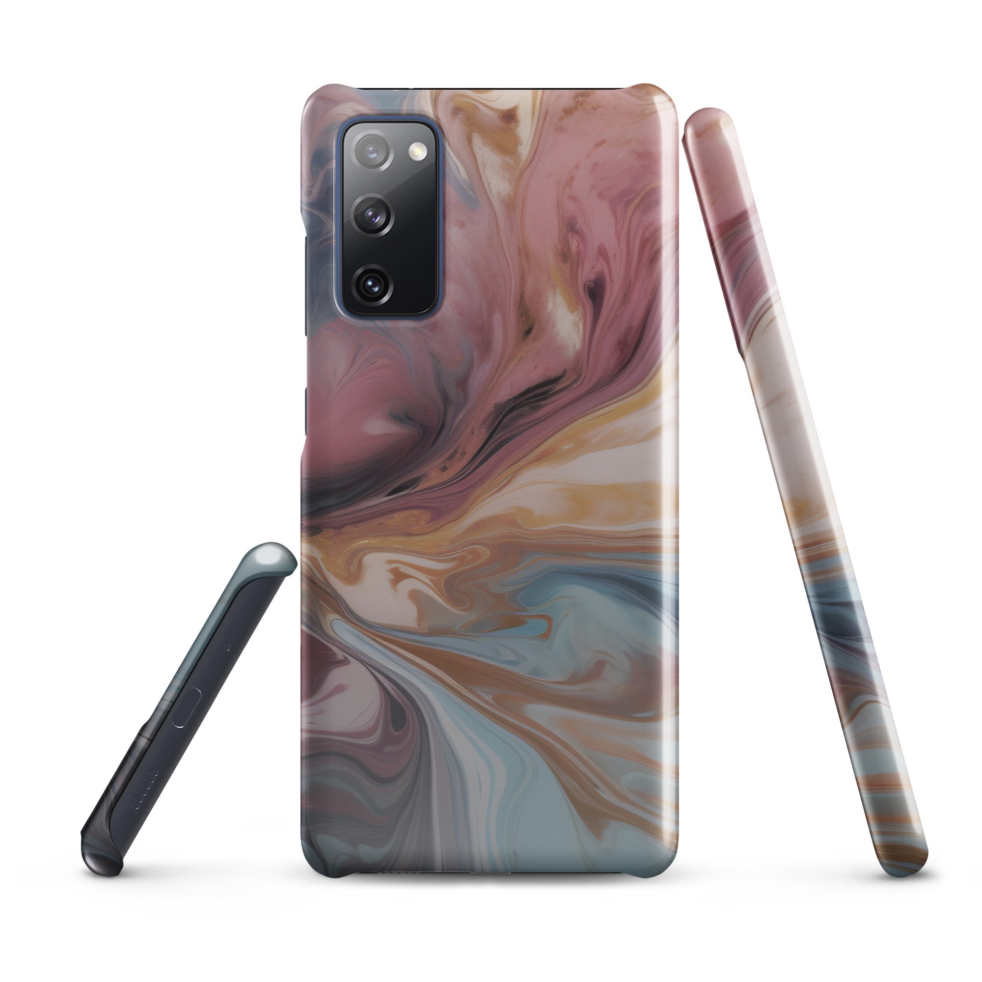 Liquid Colored Marble - Samsung Snap case Glossy Samsung Galaxy S20 FE - phone cases