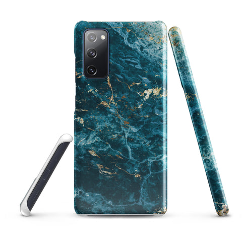 Liquid Blue marble - Samsung Snap case Glossy Samsung Galaxy S20 FE - phone cases