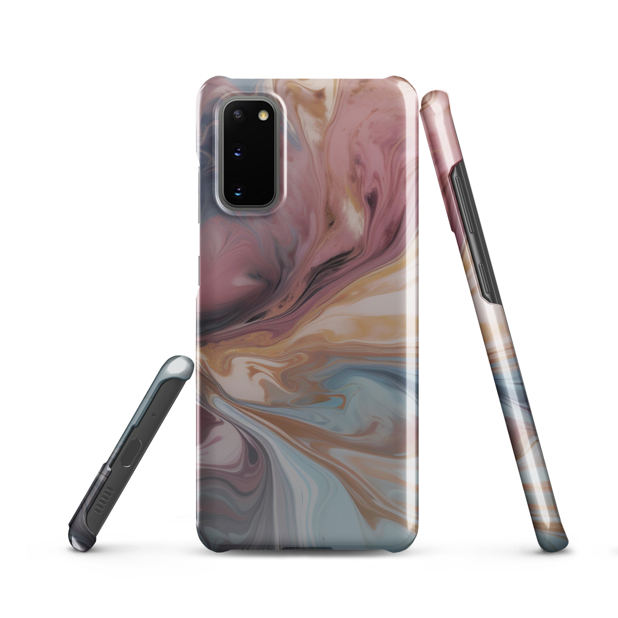 Liquid Colored Marble - Samsung Snap case Glossy Samsung Galaxy S20 - phone cases