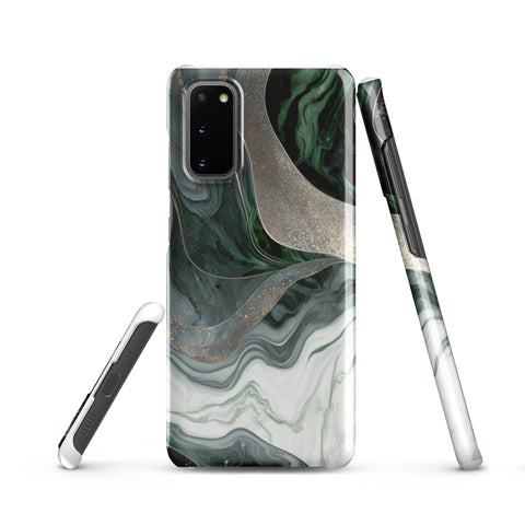 Green Marble - Samsung Snap case Glossy Samsung Galaxy S20 - phone cases