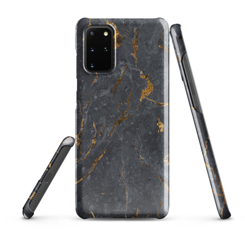 Black Golden Marble - Samsung Snap case Glossy Samsung Galaxy S20 Plus - phone cases