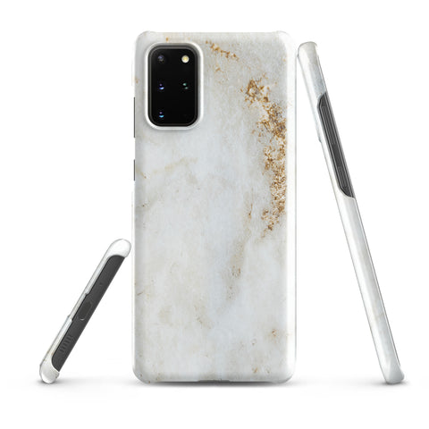 White Golden Marble - Samsung Snap case Glossy Samsung Galaxy S20 Plus - phone cases