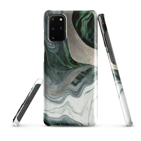 Green Marble - Samsung Snap case Glossy Samsung Galaxy S20 Plus - phone cases