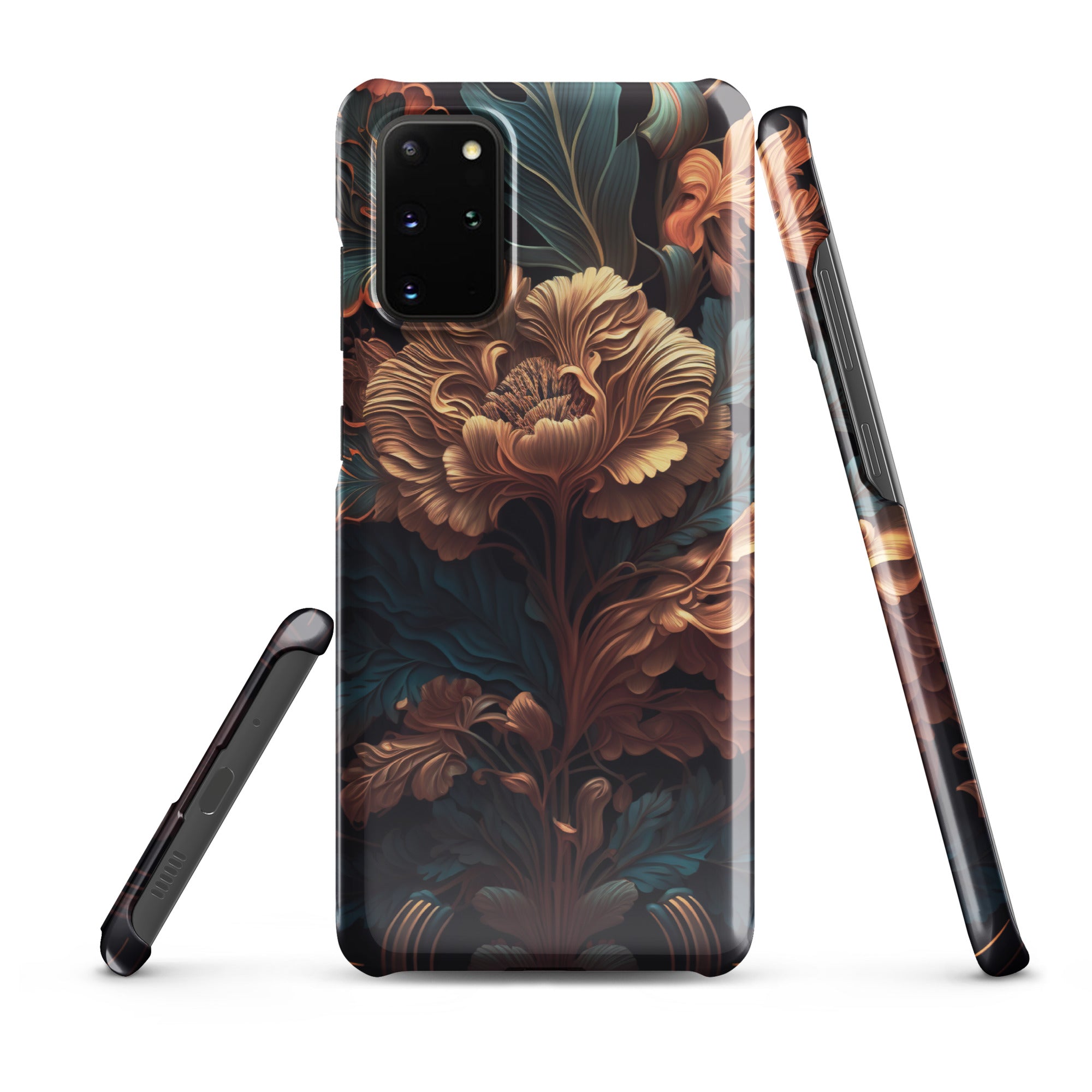 Dark floral - Samsung Snap case Glossy Samsung Galaxy S20 Plus - phone cases