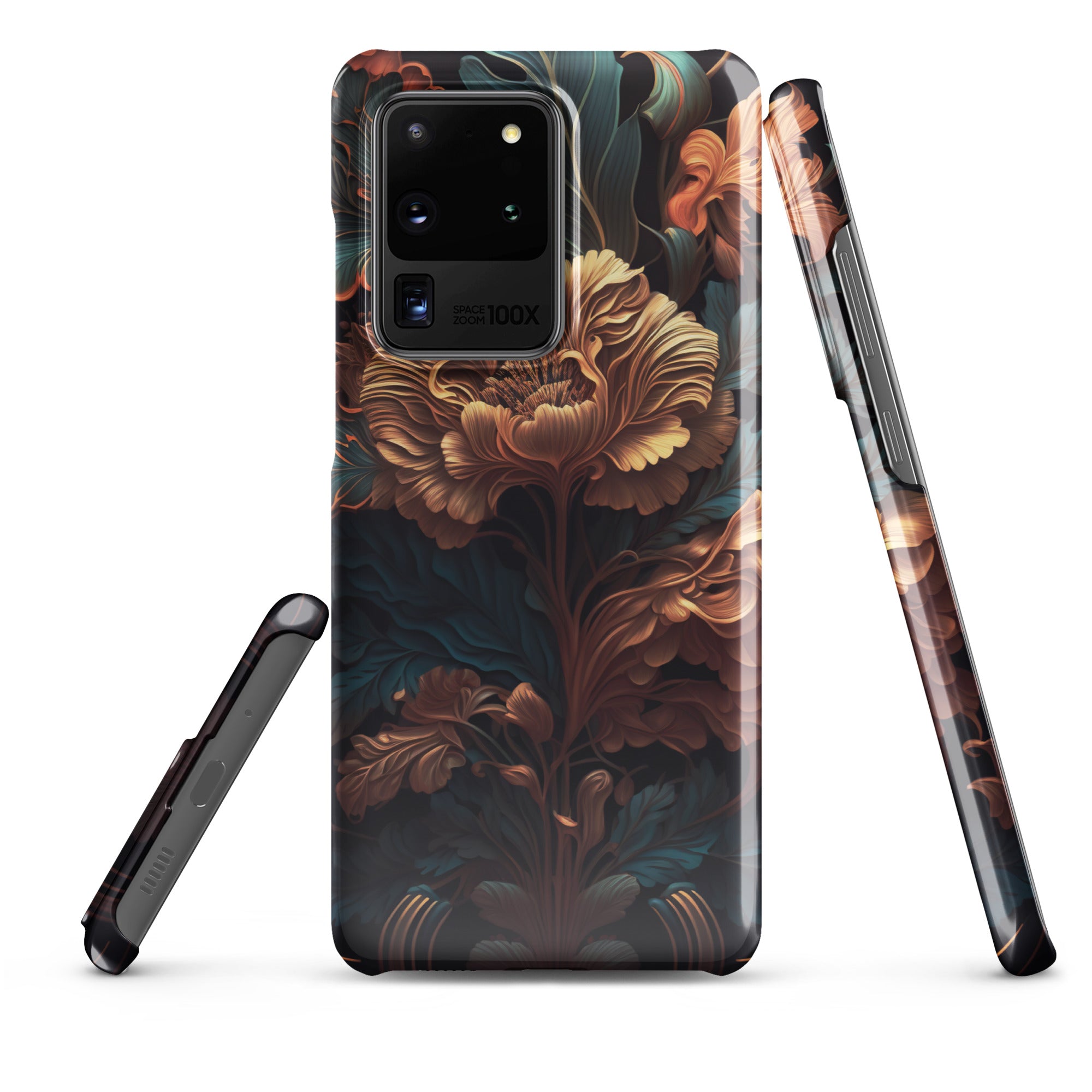 Dark floral - Samsung Snap case Glossy Samsung Galaxy S20 Ultra - phone cases