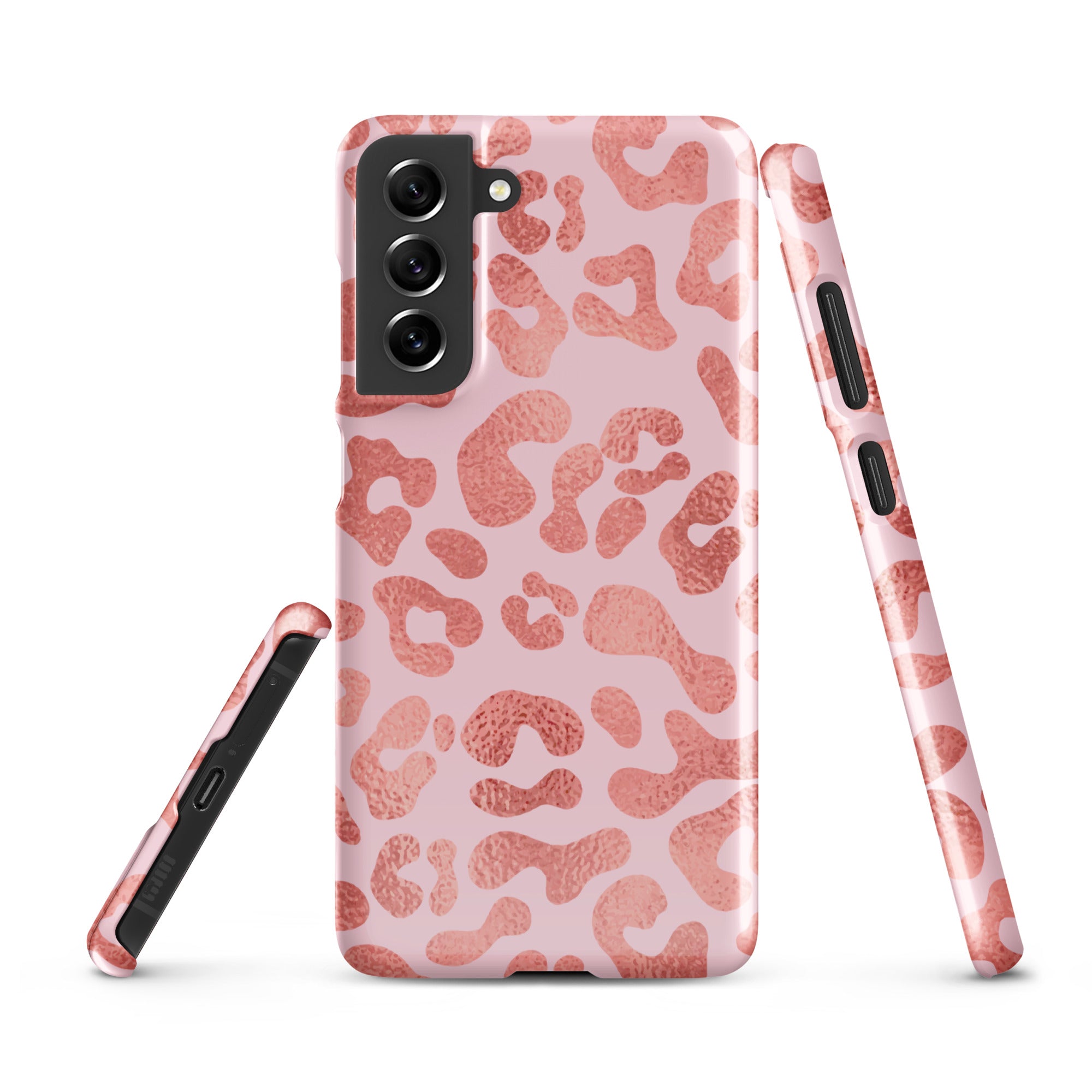 Pink Leopard - Samsung Snap case Glossy Samsung Galaxy S21 FE - phone cases