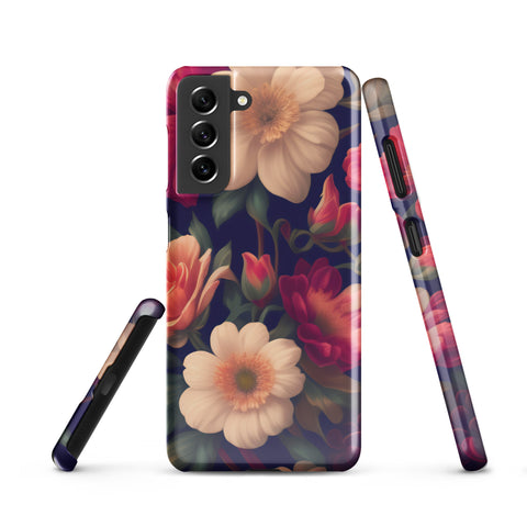 Floral - Samsung Snap case Glossy Samsung Galaxy S21 - phone cases