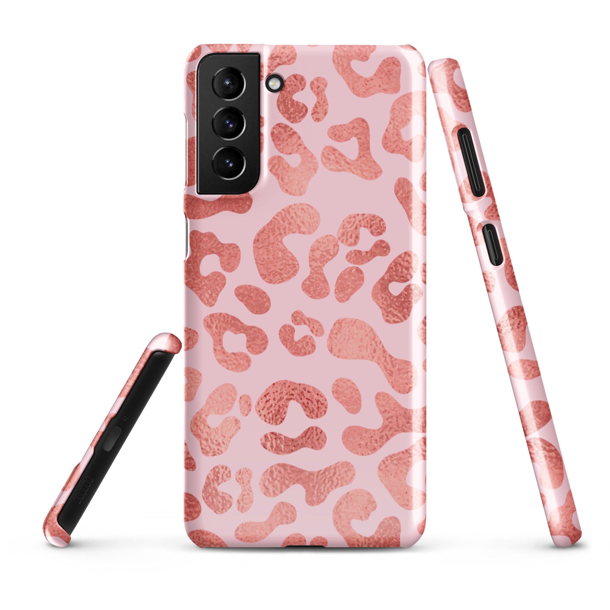 Pink Leopard - Samsung Snap case Glossy Samsung Galaxy S21 Plus - phone cases