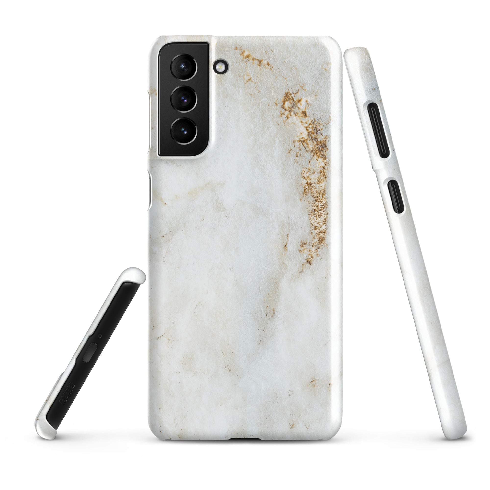 White Golden Marble - Samsung Snap case Glossy Samsung Galaxy S21 Plus - phone cases