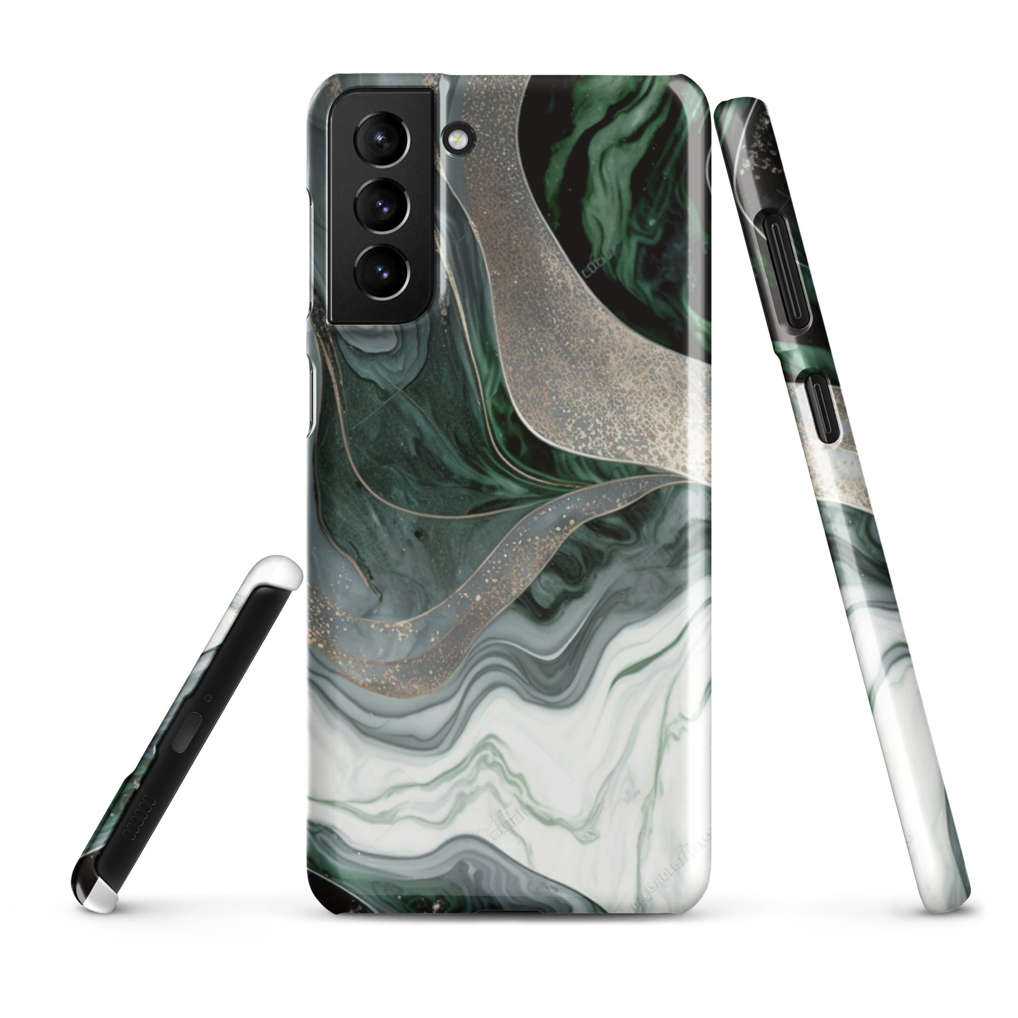 Green Marble - Samsung Snap case Glossy Samsung Galaxy S21 Plus - phone cases