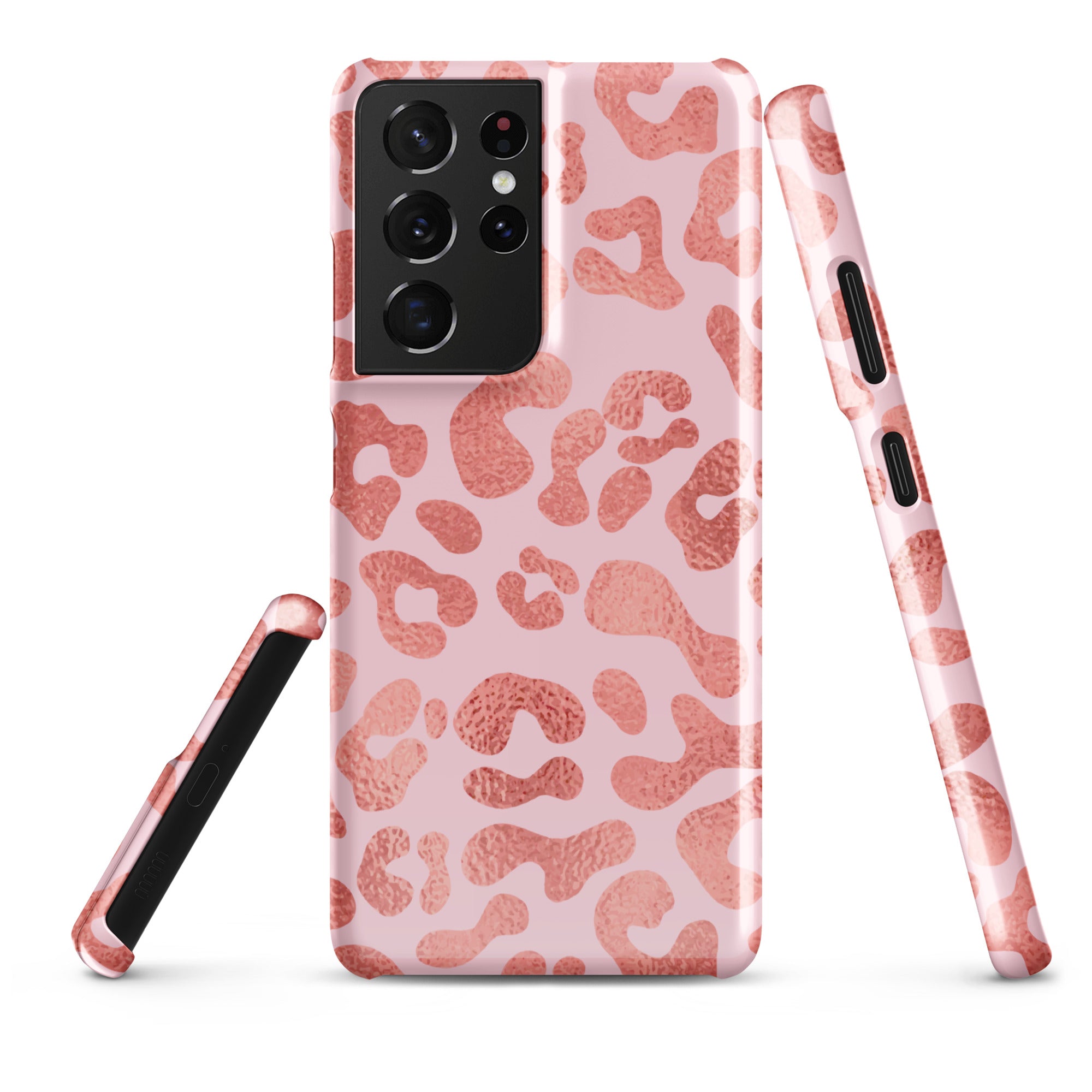 Pink Leopard - Samsung Snap case Glossy Samsung Galaxy S21 Ultra - phone cases