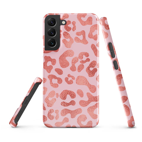 Pink Leopard - Samsung Snap case Glossy Samsung Galaxy S22 Plus - phone cases