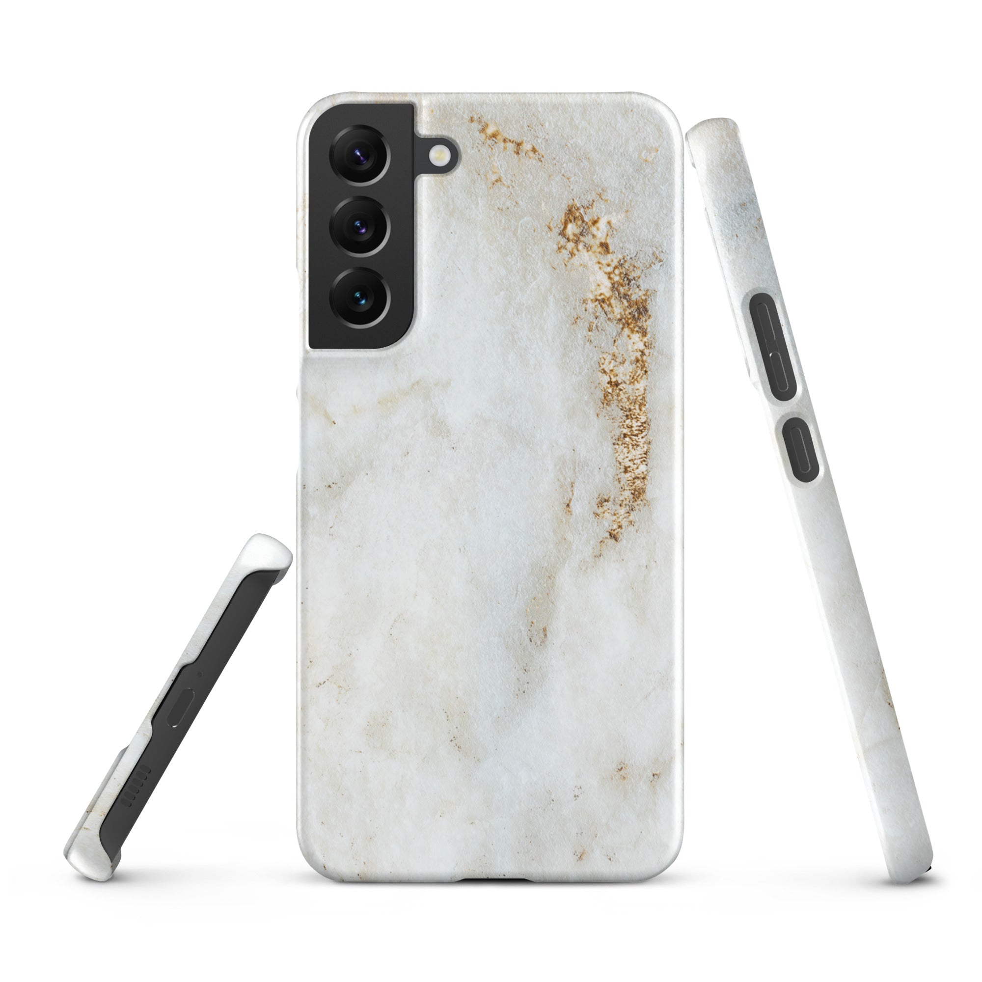 White Golden Marble - Samsung Snap case Glossy Samsung Galaxy S22 Plus - phone cases