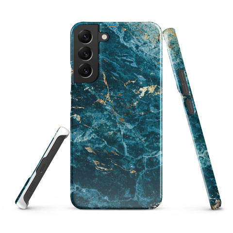 Liquid Blue marble - Samsung Snap case Glossy Samsung Galaxy S22 Plus - phone cases