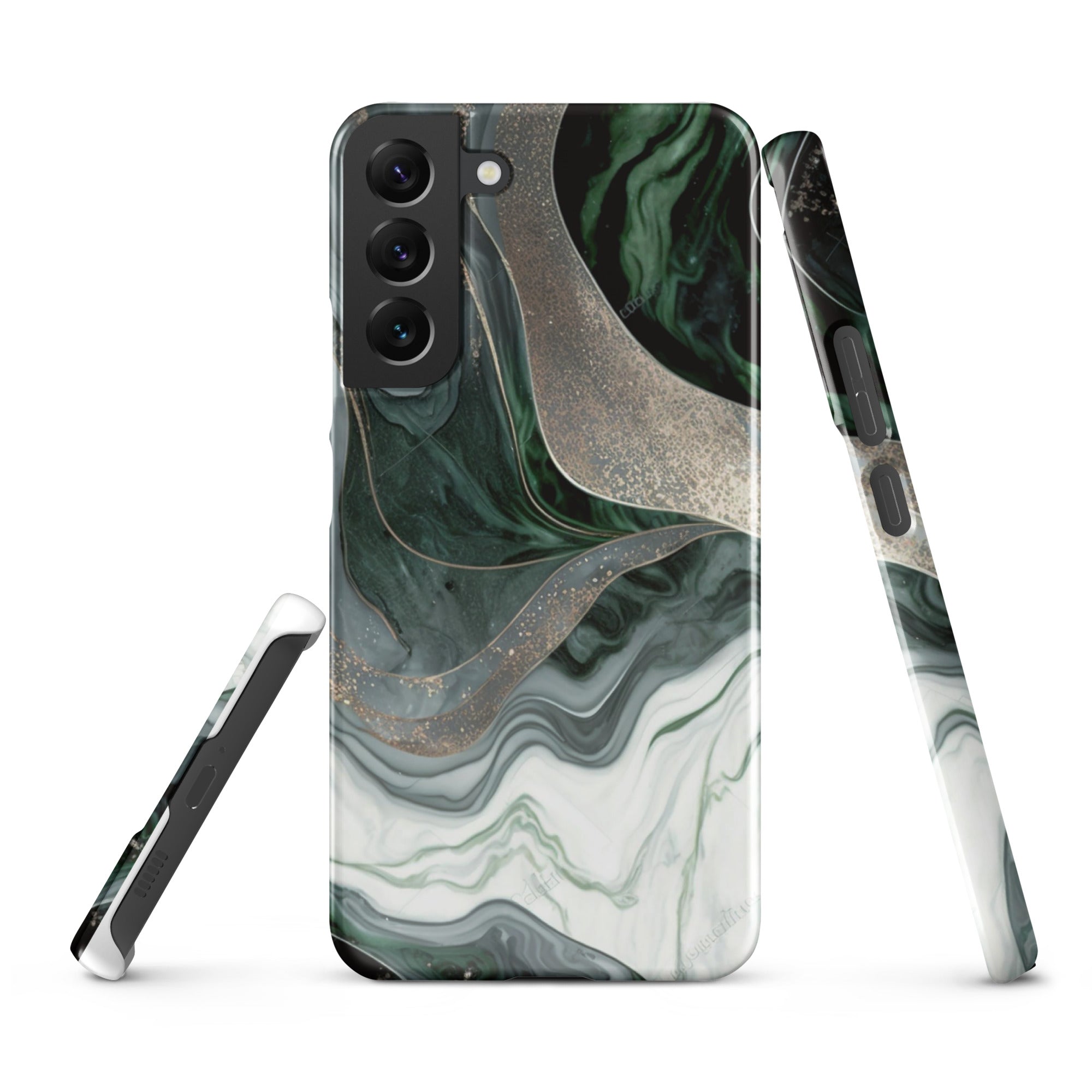 Green Marble - Samsung Snap case Glossy Samsung Galaxy S22 Plus - phone cases