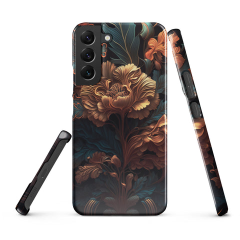 Dark floral - Samsung Snap case Glossy Samsung Galaxy S22 Plus - phone cases