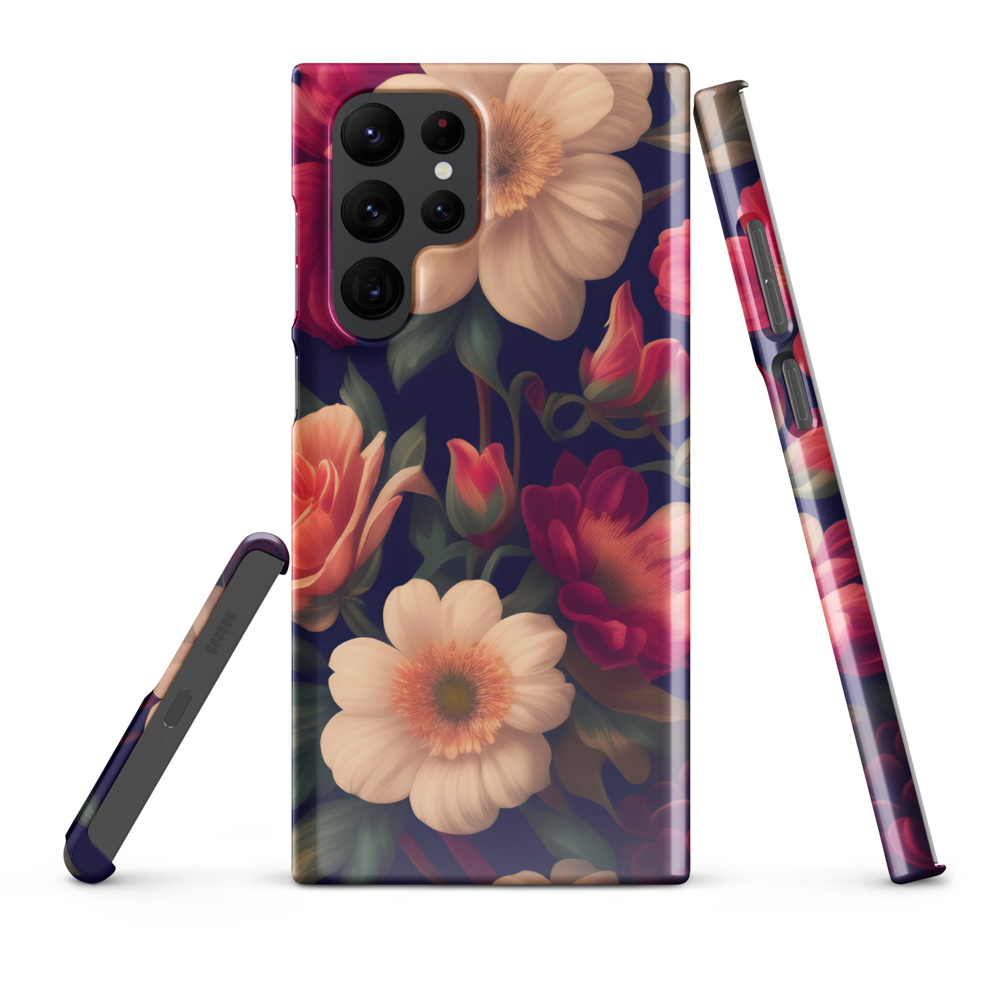 Floral - Samsung Snap case Glossy Samsung Galaxy S22 Ultra - phone cases