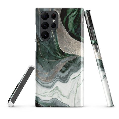 Green Marble - Samsung Snap case Glossy Samsung Galaxy S22 Ultra - phone cases