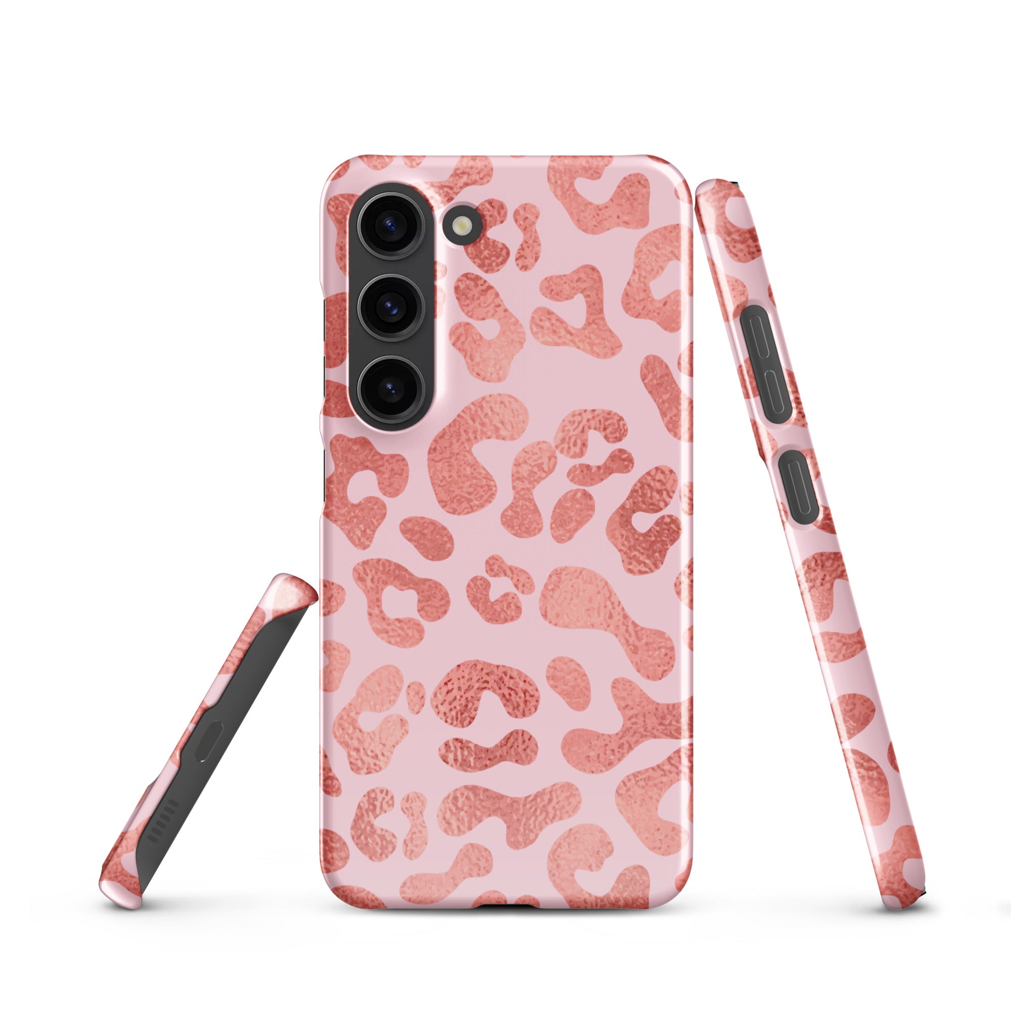 Pink Leopard - Samsung Snap case Glossy Samsung Galaxy S23 - phone cases