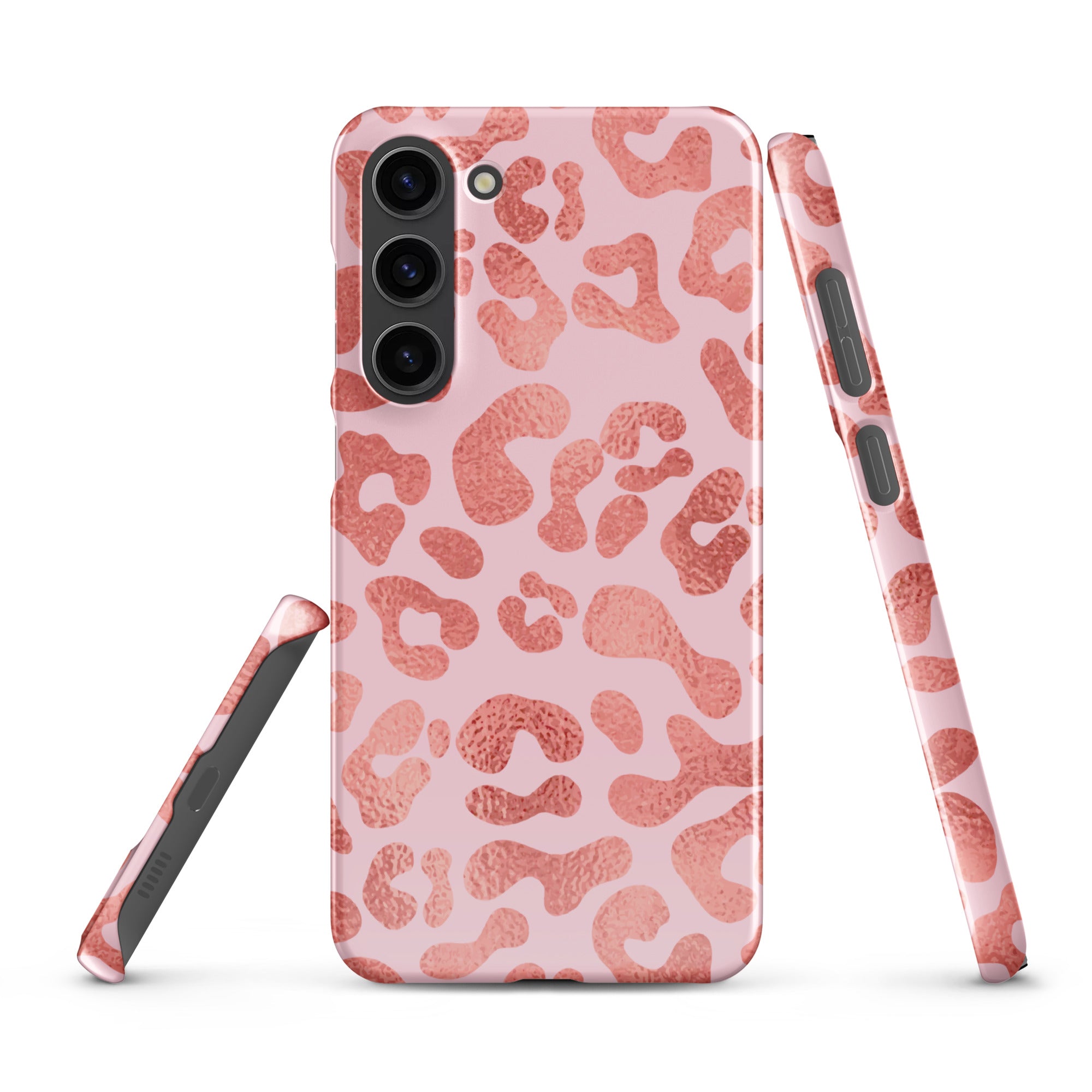 Pink Leopard - Samsung Snap case Glossy Samsung Galaxy S23 Plus - phone cases