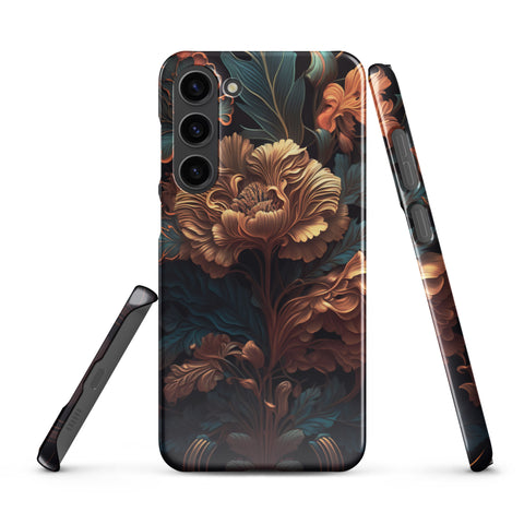 Dark floral - Samsung Snap case Glossy Samsung Galaxy S23 Plus - phone cases