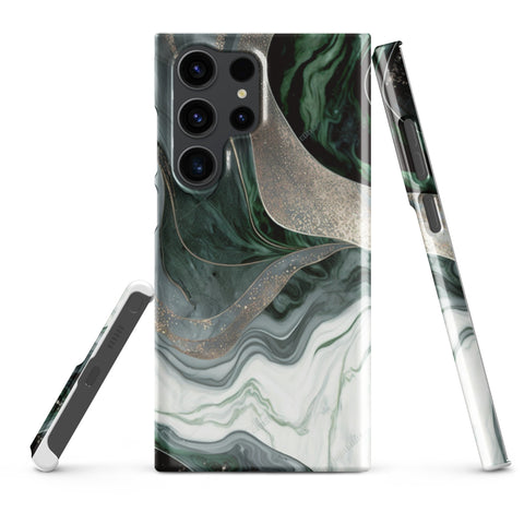 Green Marble - Samsung Snap case Glossy Samsung Galaxy S23 Ultra - phone cases