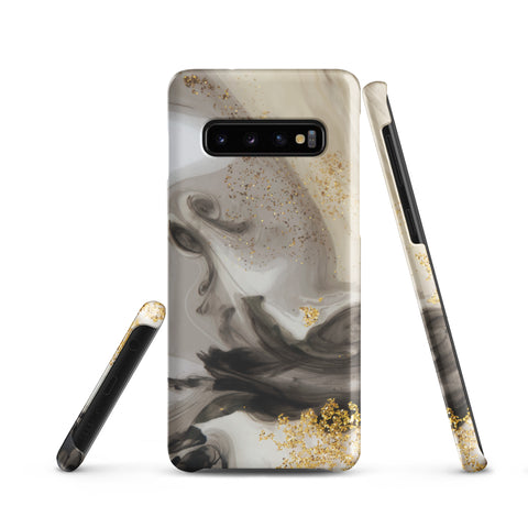 Gold Glitter - Samsung Snap case Matte Samsung Galaxy S10 - phone cases