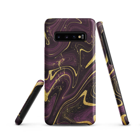 Golden Liquid Marble - Samsung Snap case Matte Samsung Galaxy S10 - phone cases