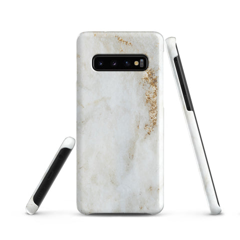 White Golden Marble - Samsung Snap case Matte Samsung Galaxy S10 - phone cases