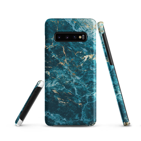 Liquid Blue marble - Samsung Snap case Matte Samsung Galaxy S10 - phone cases