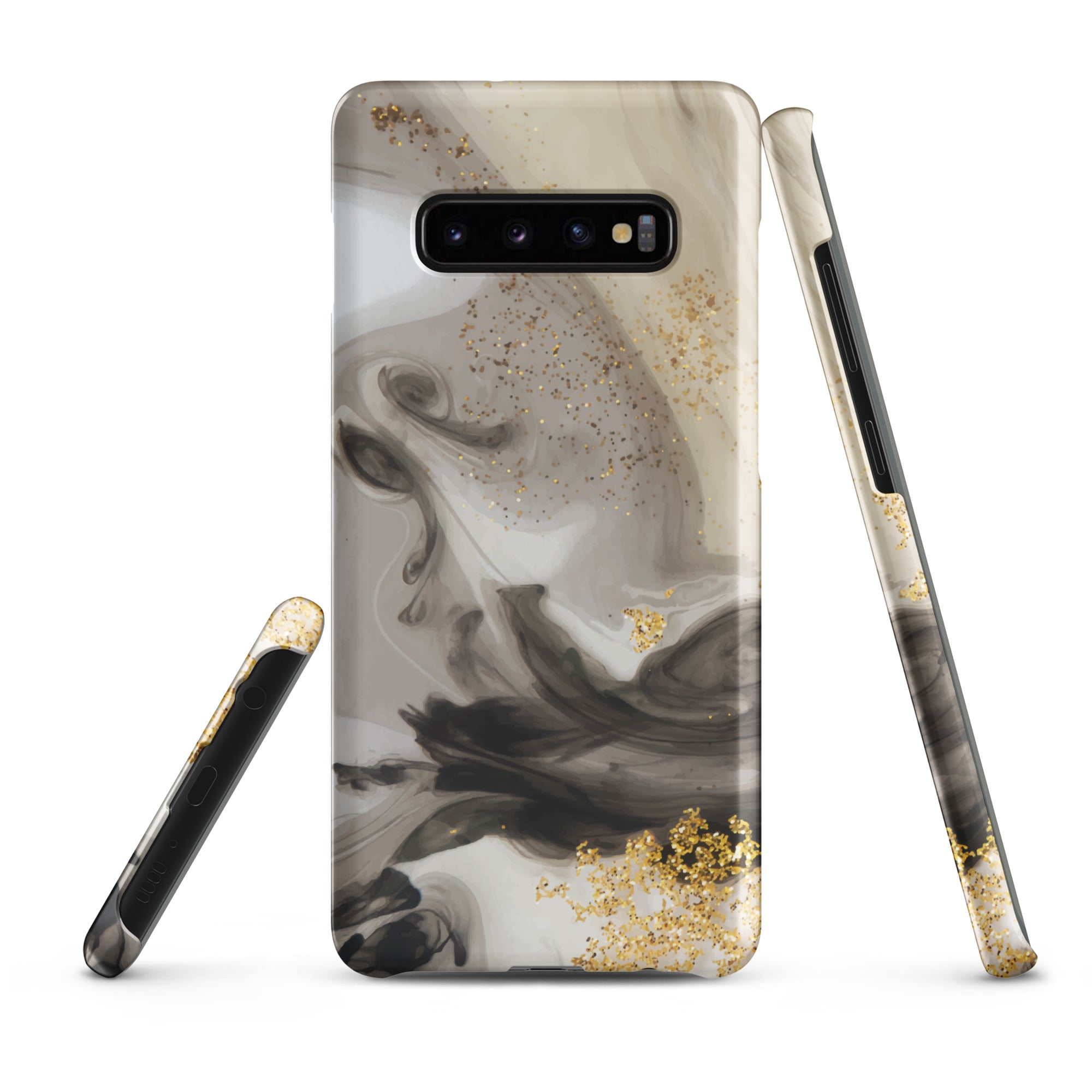 Gold Glitter - Samsung Snap case Matte Samsung Galaxy S10 Plus - phone cases