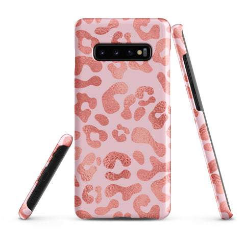 Pink Leopard - Samsung Snap case Matte Samsung Galaxy S10 Plus - phone cases